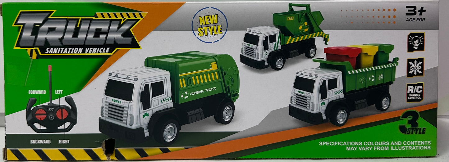 მანქანა ნაგვის გადასამუშავებელი პულტით მართვადი