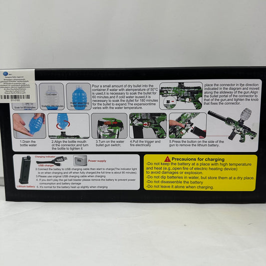 თოფი წყლის ტყვიებით დატენვადი ელემენტით