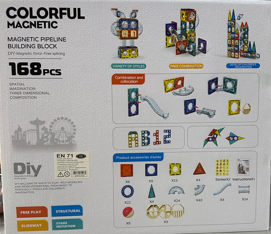 მაგნიტური კუბები 168 ნაწილიანი