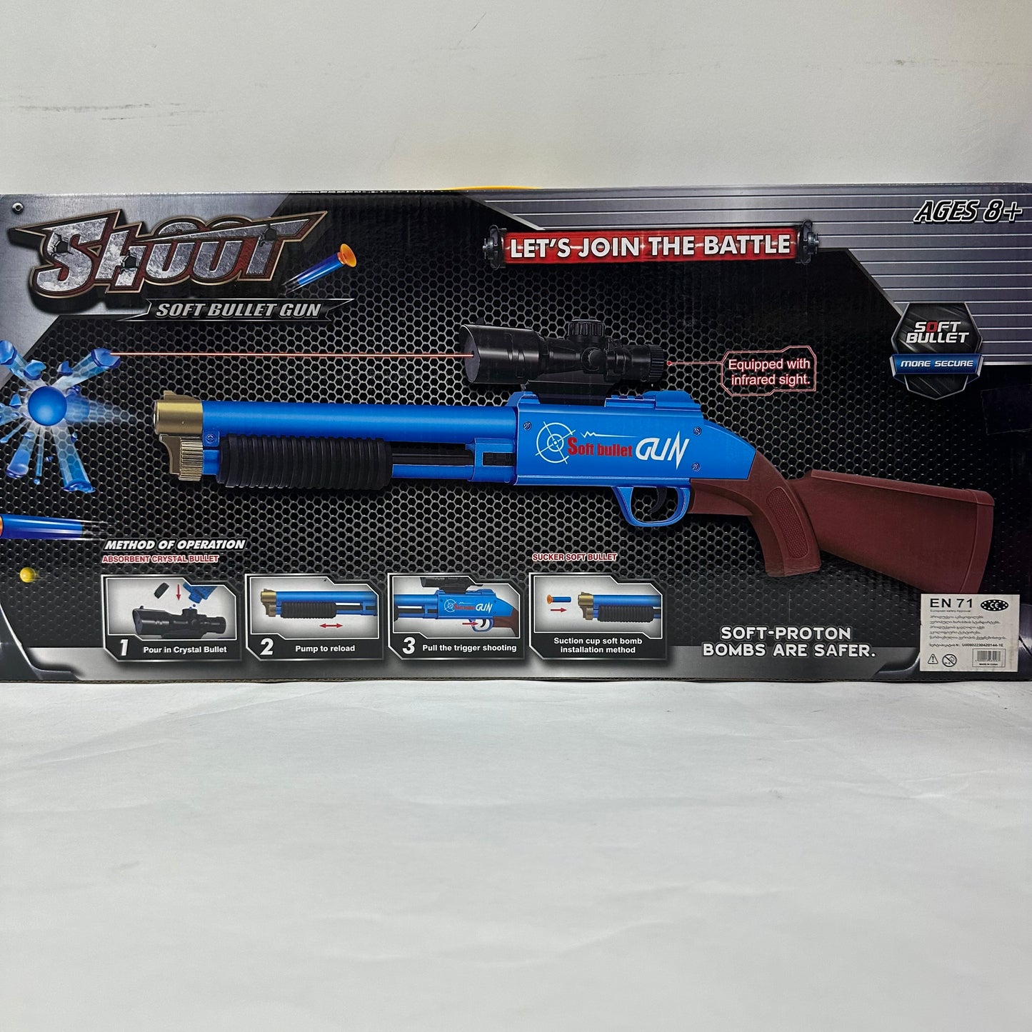 თოფი წყლის და რბილი ტყვიებით