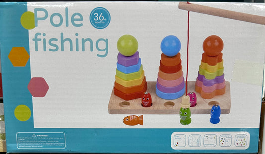 ხის ფიგურები+მაგნიტური ანკესი