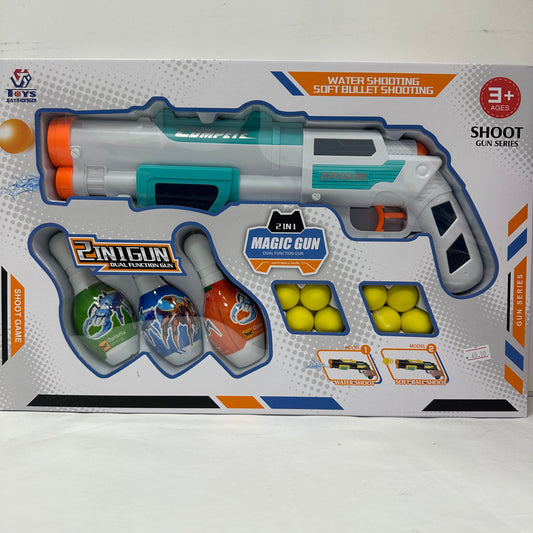 თოფი რბილი მრგვალი დიდი ტყვიებით