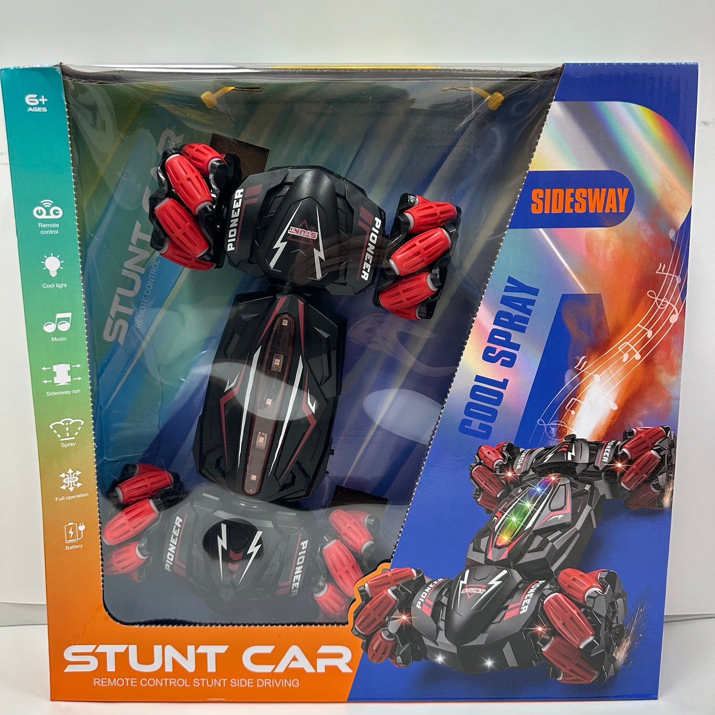 დისტანციური მართვის სპორტული მანქანა პულტით და ხელის სამაჯურით მართვადი