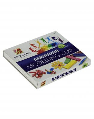 პლასტელინი 10 ფერიანი