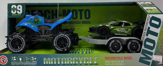 მექანიკური კვადროციკლი+მანქანა მისაბმელი  ხმოვანი