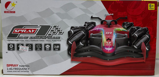 დისტანციური მართვის სპორტული მანქანა, მართვა შესაძლებელია ხელის სამაჯურის პულტიდა და ჩვეულებრივი პულტით უშვებს კვამლს