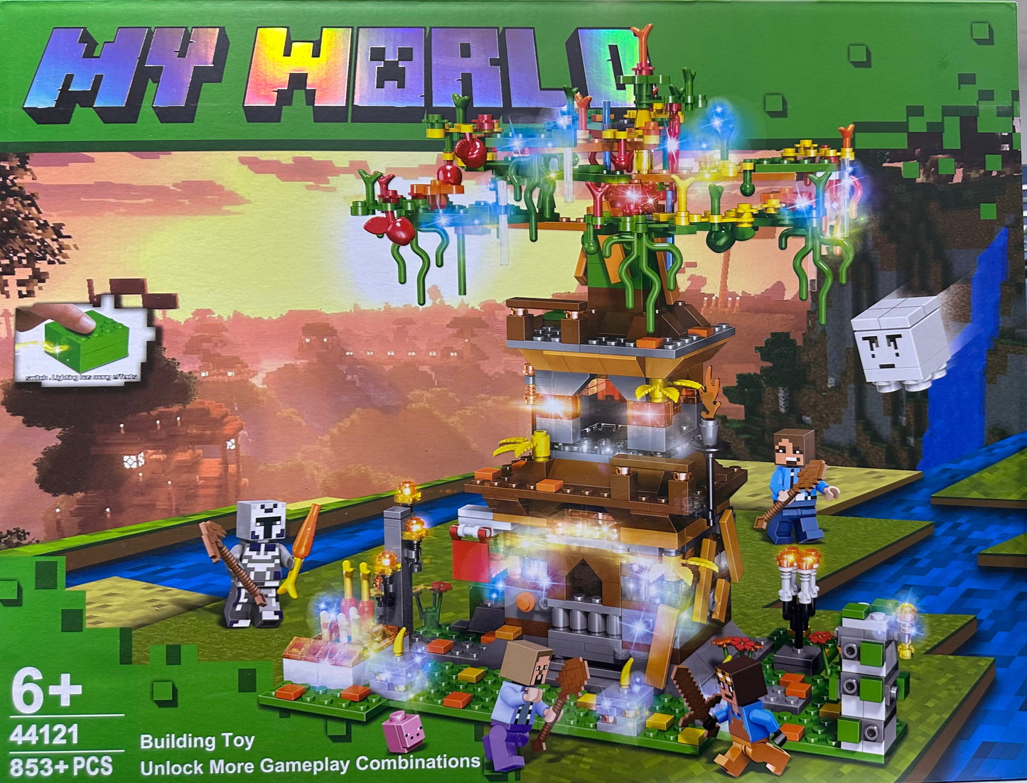 ლეგო მაინქრაფთის 853+ ნაწილიანი