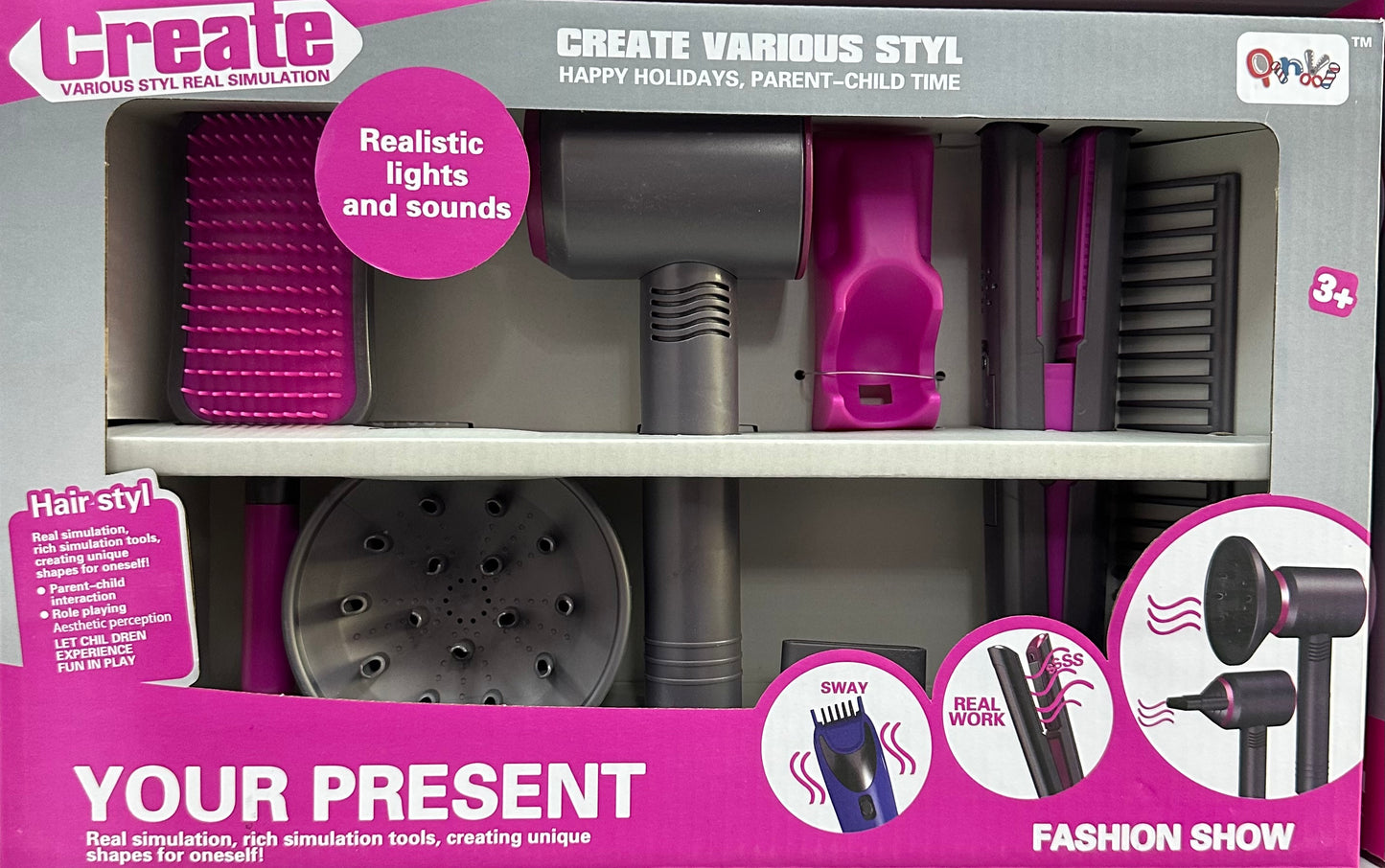 თმის ფენი+უთო ელექტრო