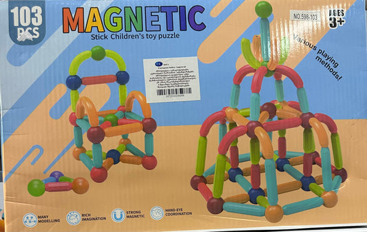 მაგნიტური კუბიკები 103 ნაწილიანი